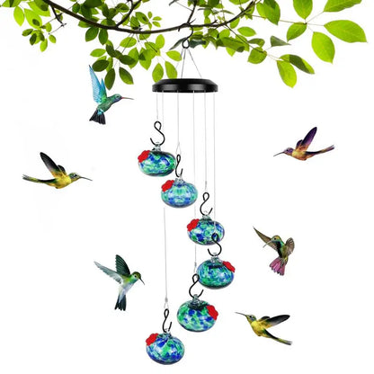 Hummingbird Haven With Wind Chimes