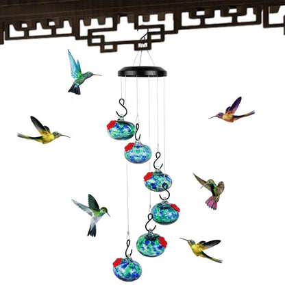 Hummingbird Haven With Wind Chimes