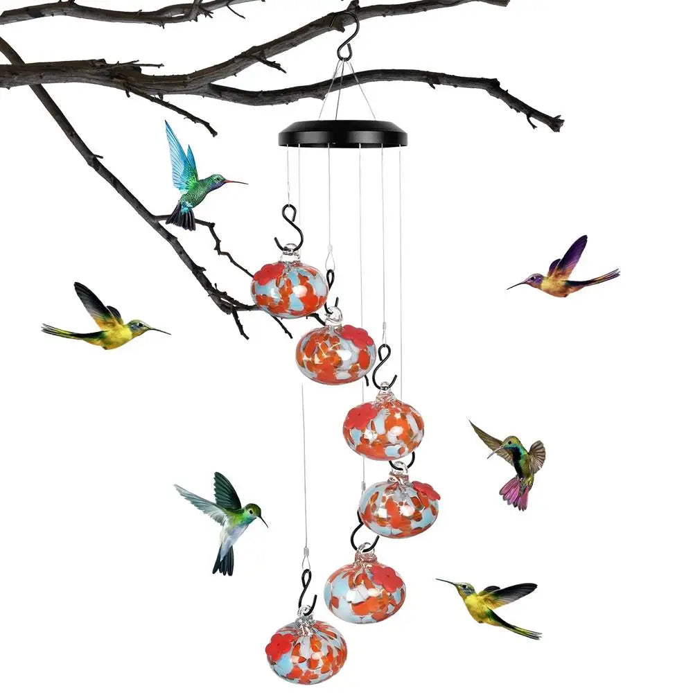 Hummingbird Haven With Wind Chimes