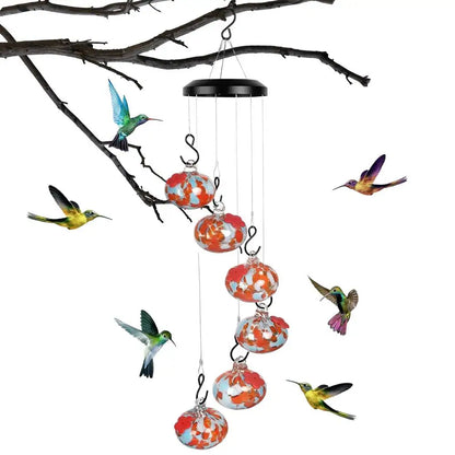 Hummingbird Haven With Wind Chimes