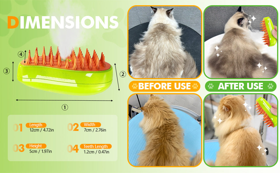 Purrfect Steam Brush